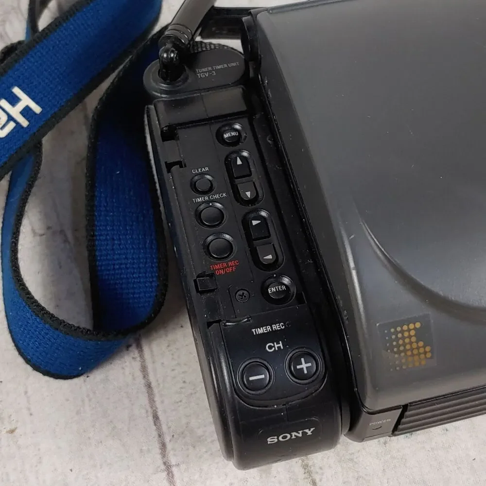 UNTESTED Sony GV-S50 + TGV-3 Antenna - 8mm Walkman Standard8 Video8 VCR - PARTS